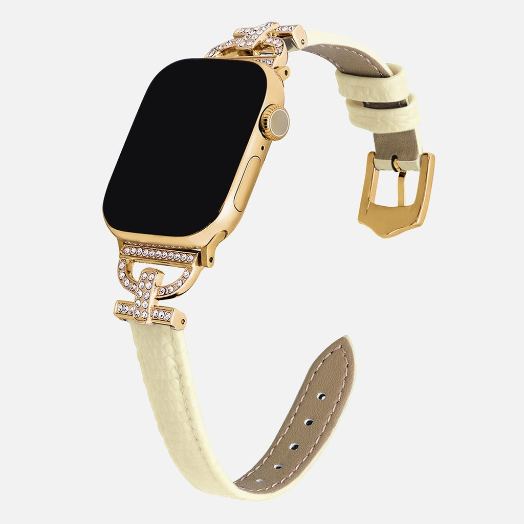 Ancora Pave Leather Band for Apple Watch