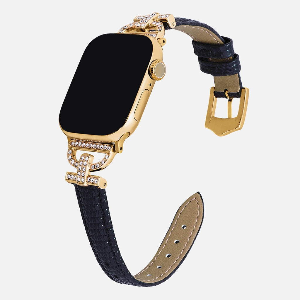 Ancora Pave Leather Band for Apple Watch