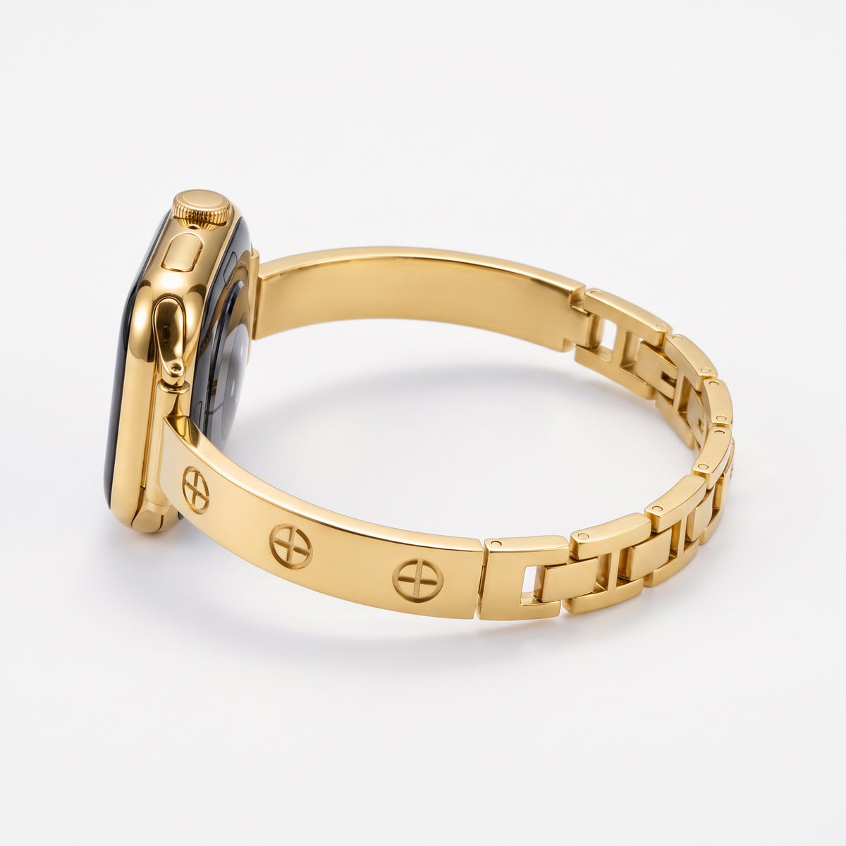 Amore Bangle Band in gold — side profile