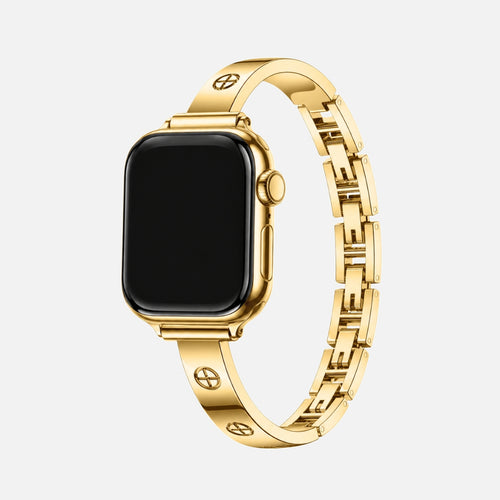 Amore Bangle Band in gold on an Apple Watch
