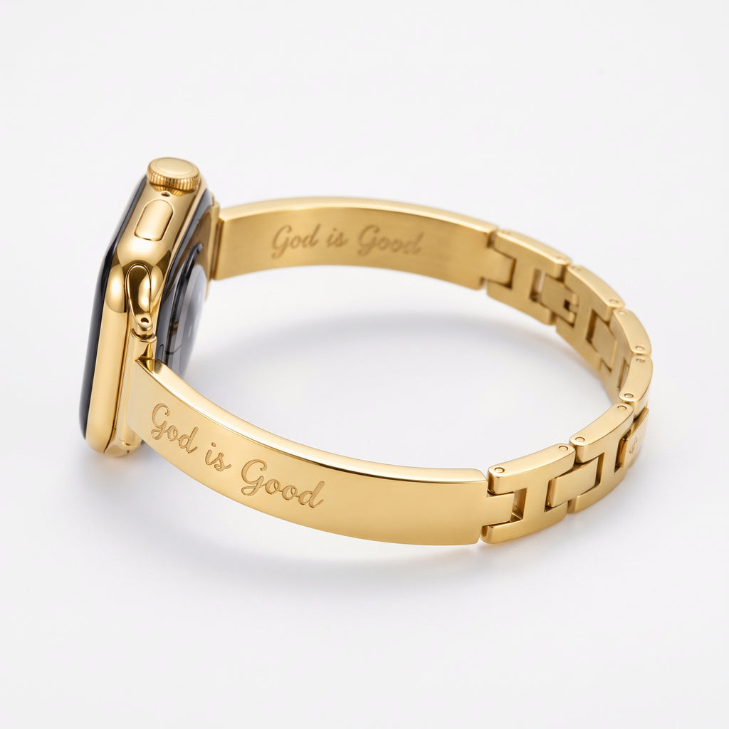 Fede Bangle Band in gold — side profile