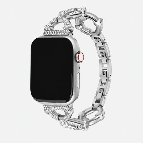 Brillante Pave Band in Silver for Apple Watch