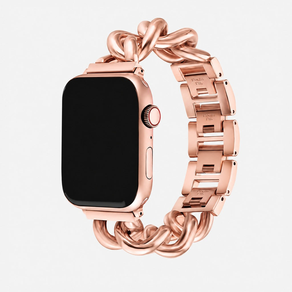 Dea Curb Chain Band in Rose Gold for Apple Watch