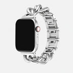 Dea Curb Chain Band in Silver for Apple Watch