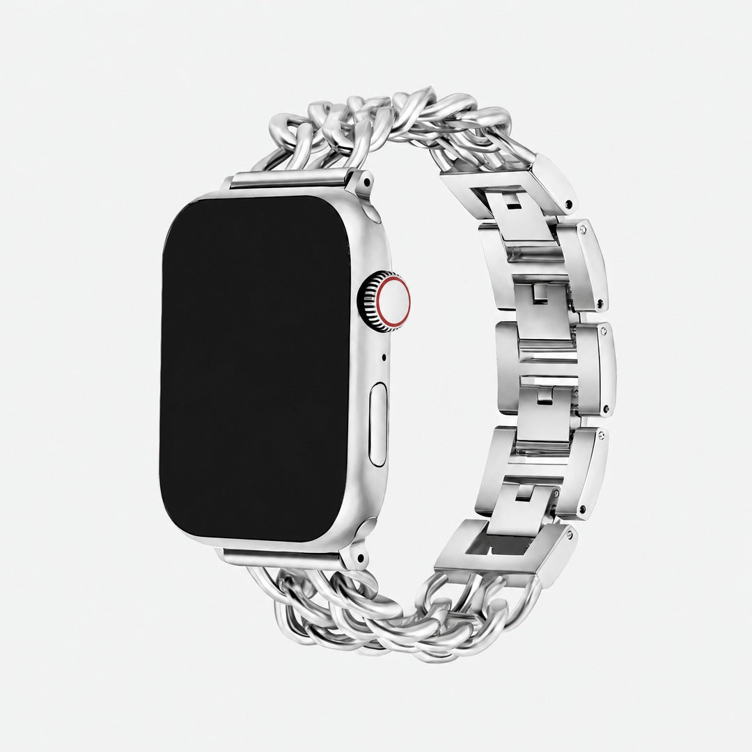 Doppia Chain Band in Silver for Apple Watch