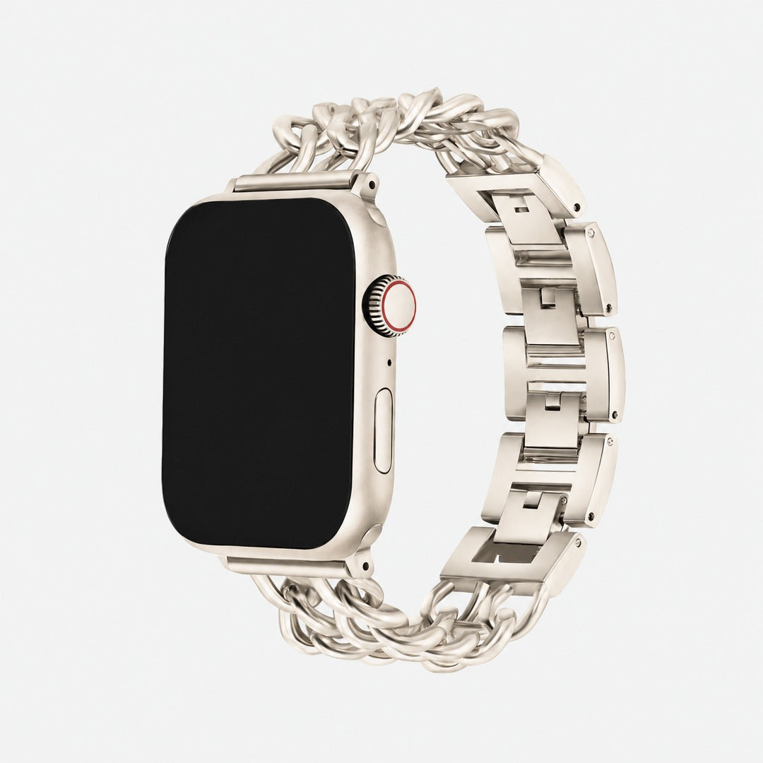Doppia Chain Band in Starlight for Apple Watch