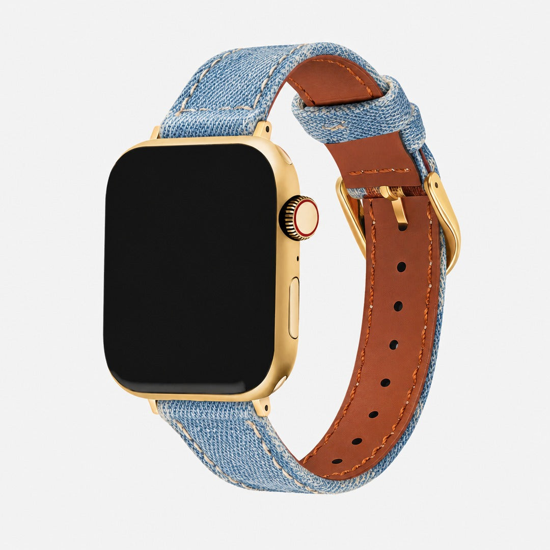 Indaco Leather Band in Denim for Apple Watch