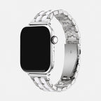 Rosa Pavé Band in Silver for Apple Watch