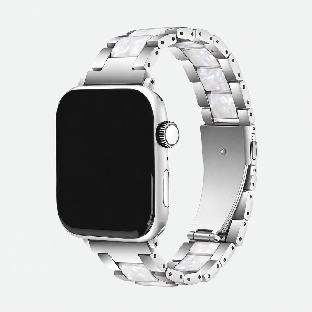 Tartaruga Link Band in Silver for Apple Watch