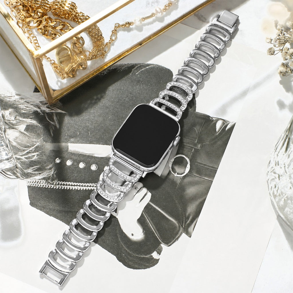 Torino Link Band in Silver for Apple Watch