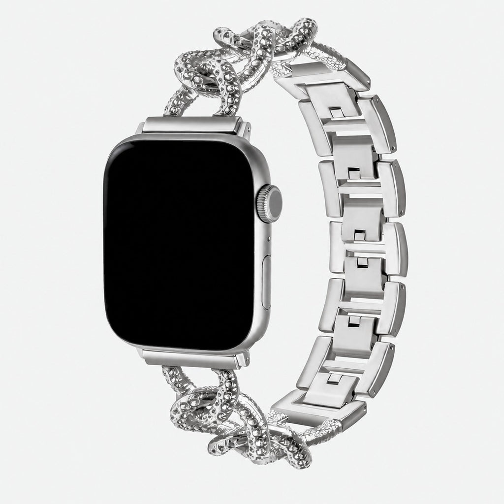 Treccia Chain Band in Silver for Apple Watch
