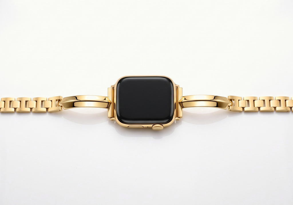 Positano Bangle Band in gold laid flat