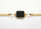 Positano Bangle Band in gold laid flat