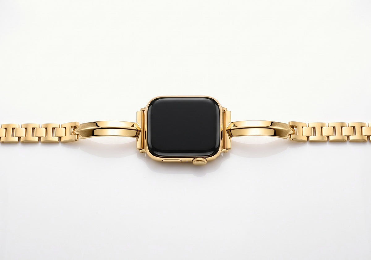 Positano Bangle Band in gold laid flat