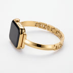 Positano Bangle Band in gold — side profile