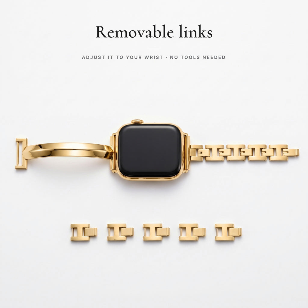 Positano Bangle Band — removable links, adjust without tools