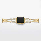 Stellina Charm Band in gold laid flat