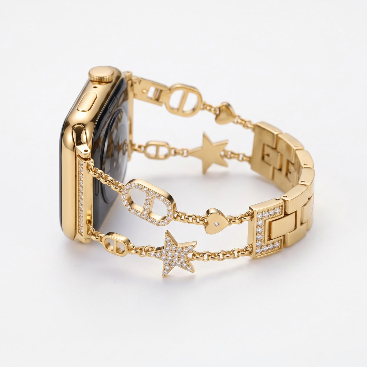 Stellina Charm Band in gold — side profile