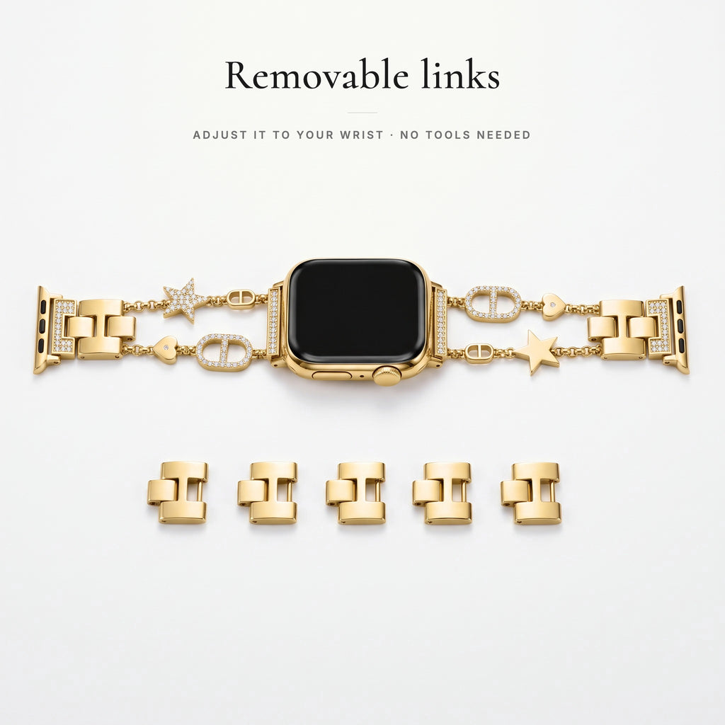 Stellina Charm Band — removable links, adjust without tools